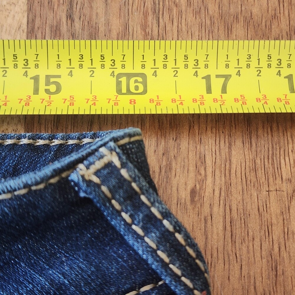 Ariat Trouser Jeans Womens 30R Blue Medium Wash Mid Rise Wide Leg Stretch Denim - Picture 12 of 15